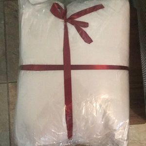 A set of bed pillows